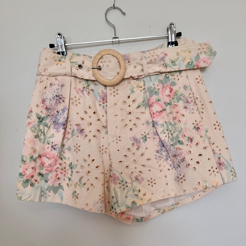 Floral Eyelet Women's Shorts